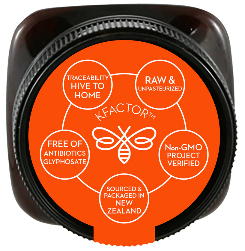 100% Raw Premium Manuka Honey KFactor 16+, 8.8 Ounce