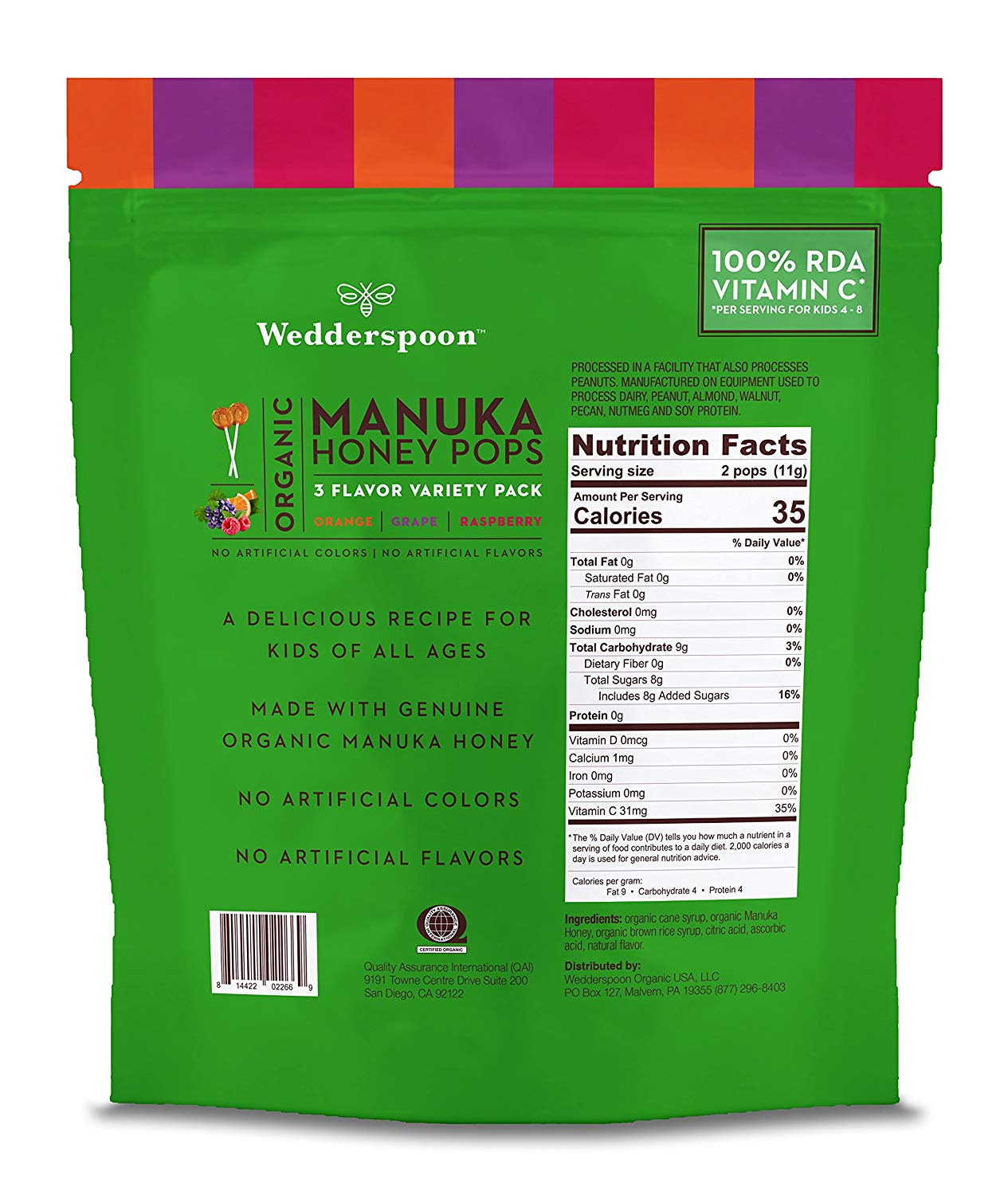 ORGANIC MANUKA HONEY POPS VARIETY PACK (24 ct)